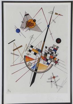 KANDINSKY SIGNED DELICATE TENSION LITHOGRAPH