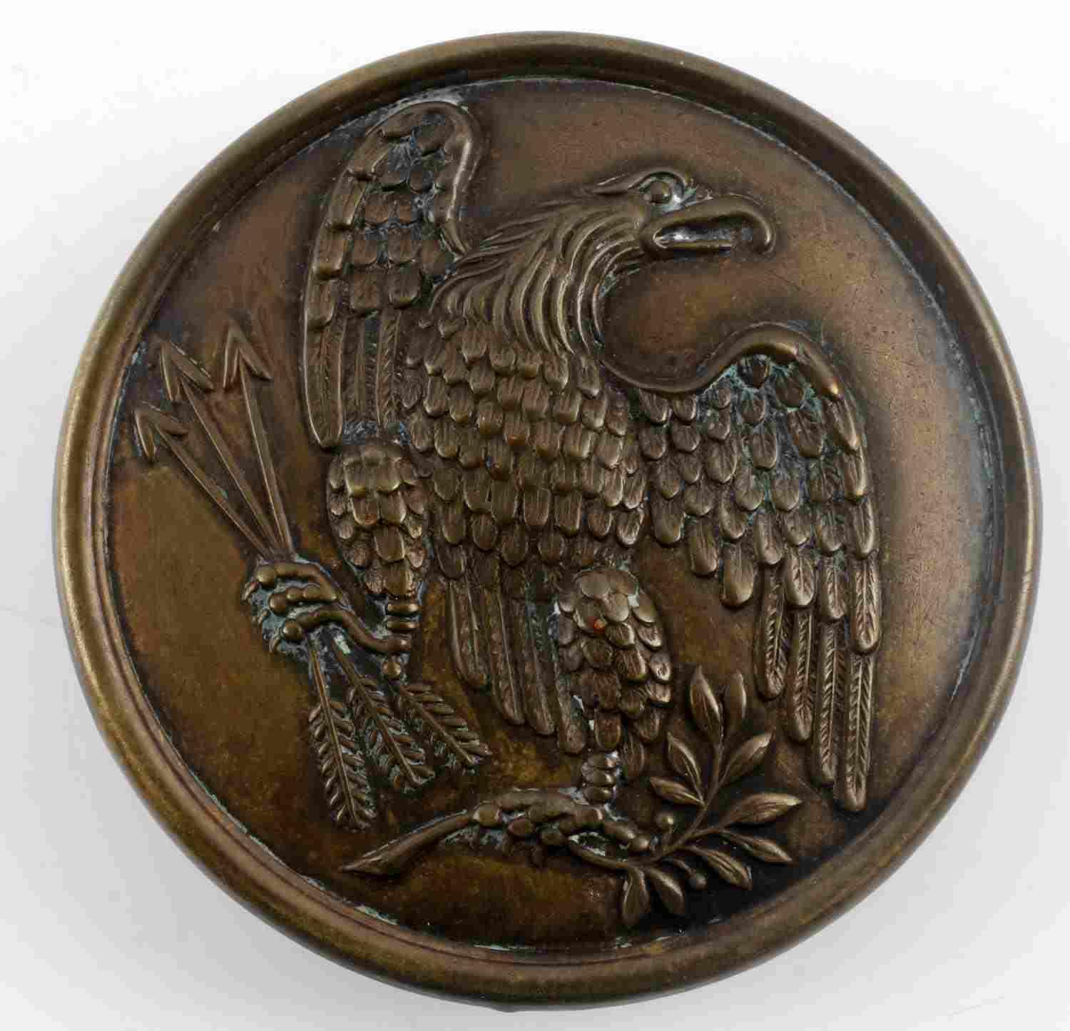 US CIVIL WAR UNION MARTINGALE EAGLE BELT BUCKLE