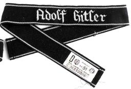 WWII GERMAN REICH ADOLF HITLER DIVISION CUFF TITLE