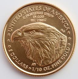 1/10TH  OZ AMERICAN EAGLE GOLD COIN