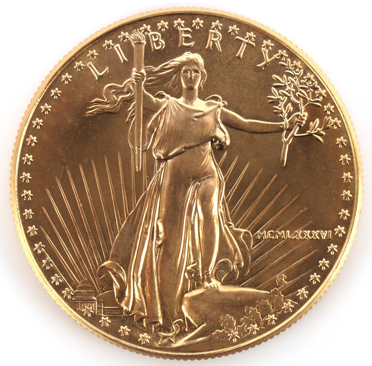 1986 AMERICAN EAGLE 1 OZ GOLD COIN