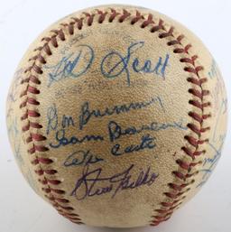 1963 ROCHESTER RED WINGS TEAM AUTOGRAPHED BASEBALL