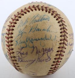 1963 ROCHESTER RED WINGS TEAM AUTOGRAPHED BASEBALL