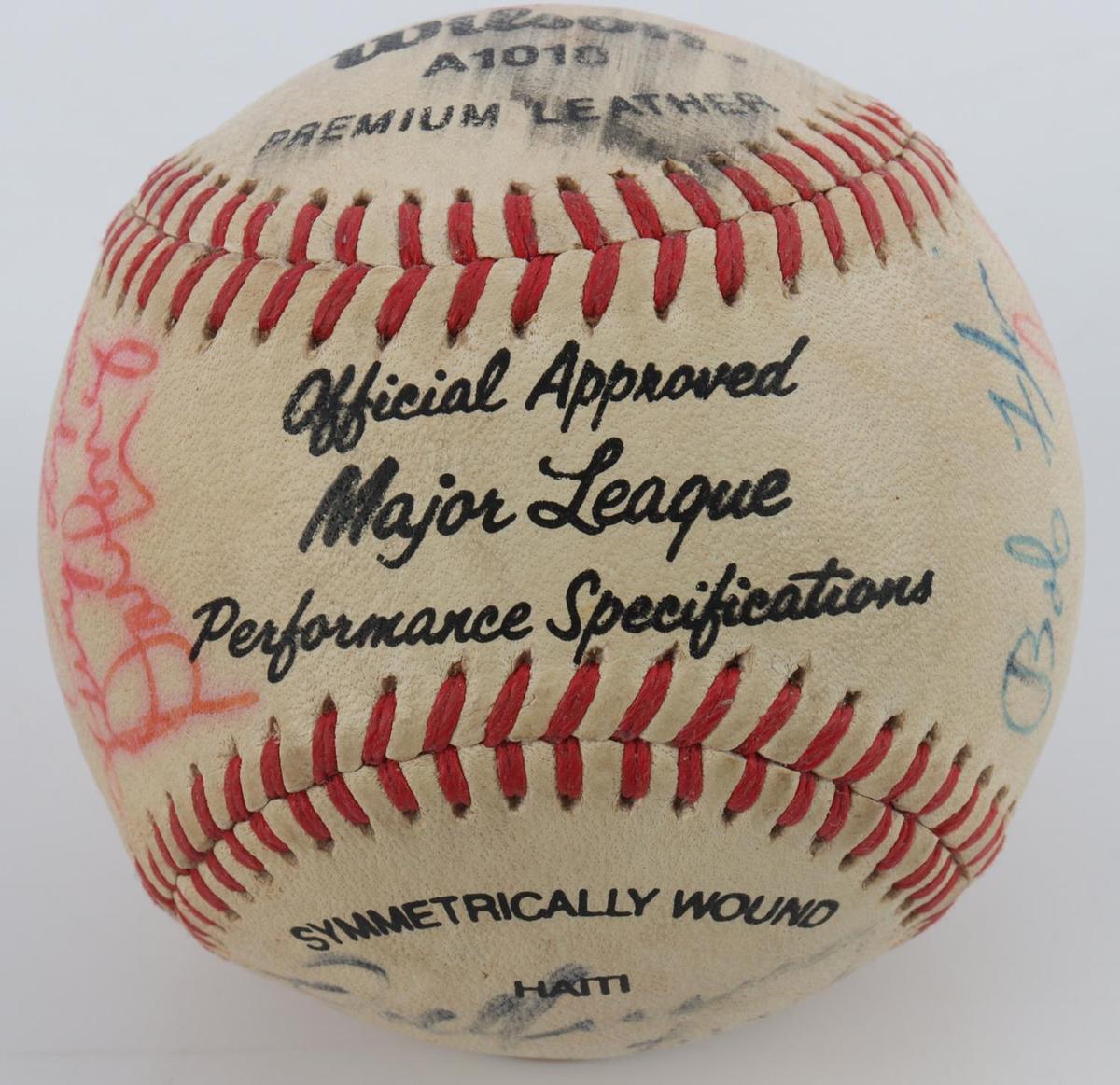 1940 - 1960S COMPOSITE AUTOGRAPHED BASEBALL