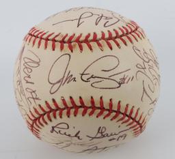 OLD TIMERS GAME TEAM AUTOGRAPHED BASEBALL