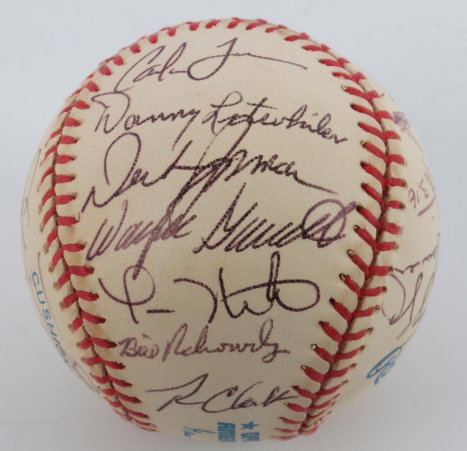 OLD TIMERS GAME TEAM AUTOGRAPHED BASEBALL