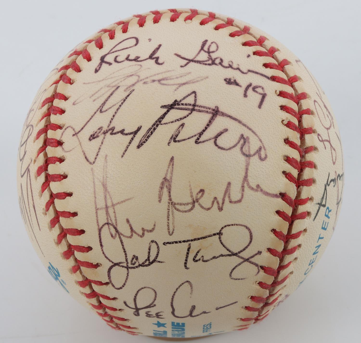 OLD TIMERS GAME TEAM AUTOGRAPHED BASEBALL