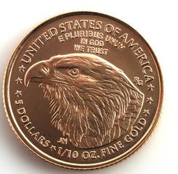 1/10TH OZ AMERICAN EAGLE GOLD COIN