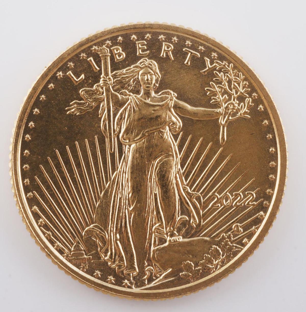 1/10TH OZ AMERICAN EAGLE GOLD COIN