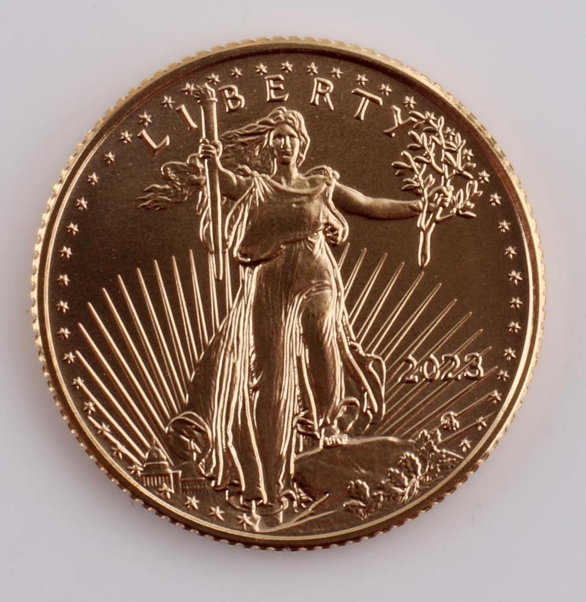 1/10TH OZ AMERICAN EAGLE GOLD COIN