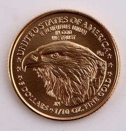 1/10TH OZ AMERICAN EAGLE GOLD COIN