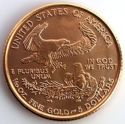 1/10TH OZ AMERICAN EAGLE GOLD COIN