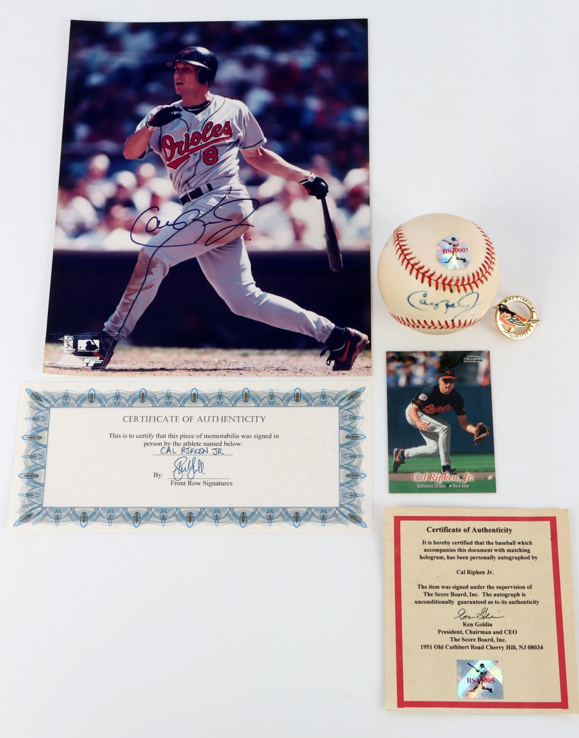 BALTIMORE ORIOLES RIPKEN ROBINSON AUTOGRAPHS