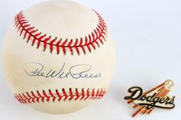 LA DODGERS PEE WEE REESE TOPPS AUTOGRAPH