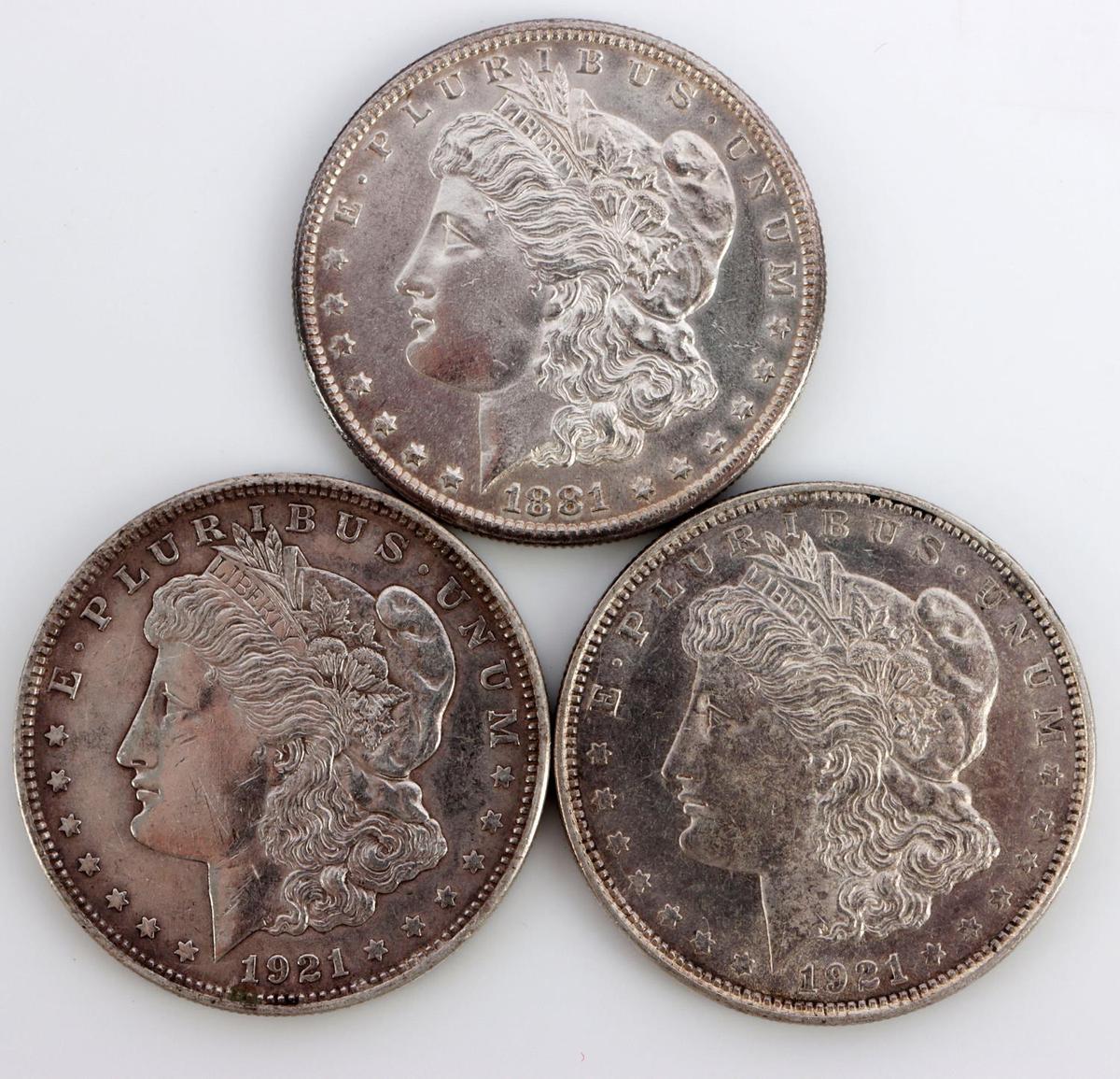 MORGAN SILVER DOLLAR AU TO MINT STATE