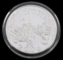 2005 AND 2006 BIKE WEEK .999 FINE SILVER MEDALLION