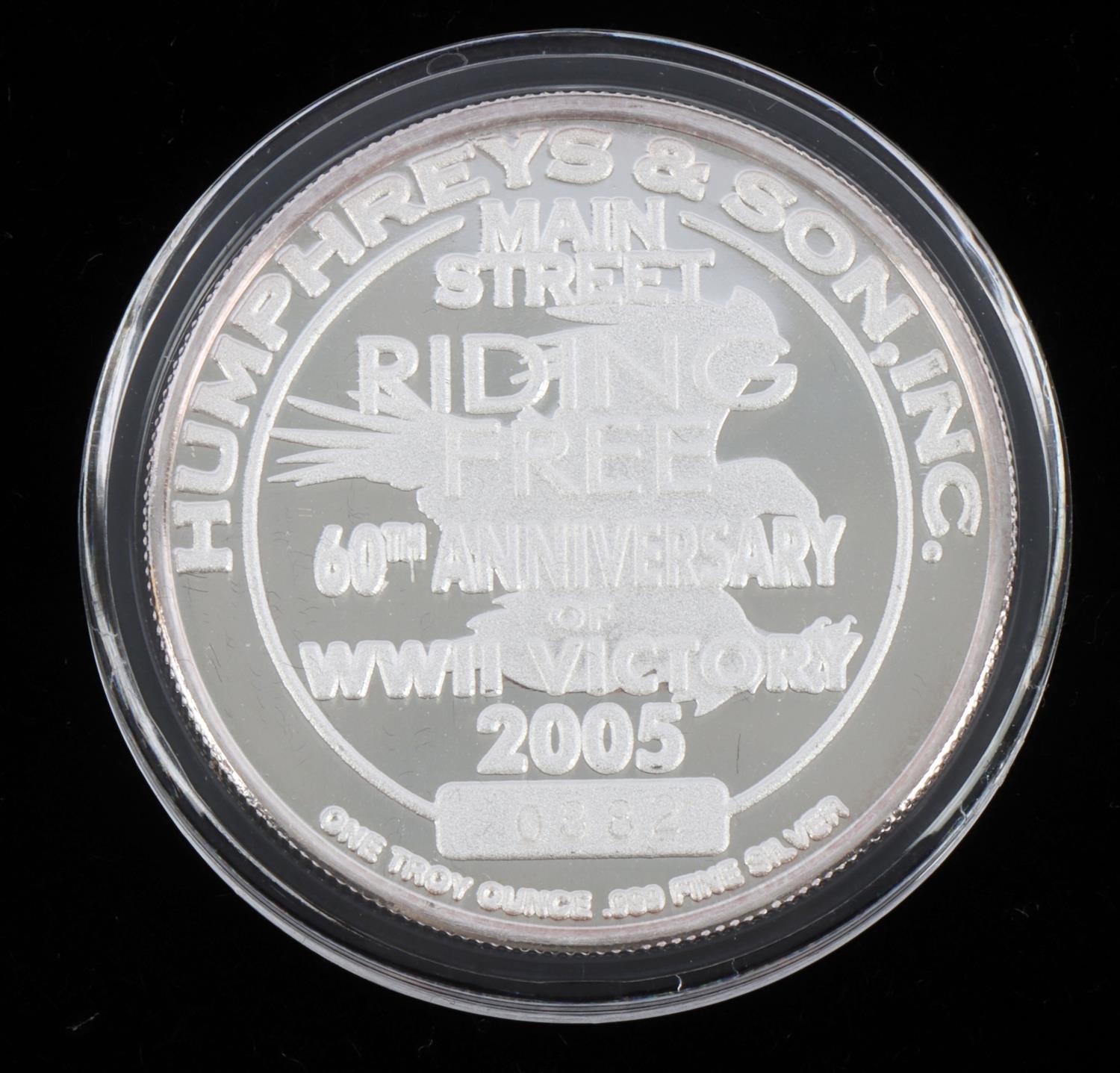 2005 AND 2006 BIKE WEEK .999 FINE SILVER MEDALLION