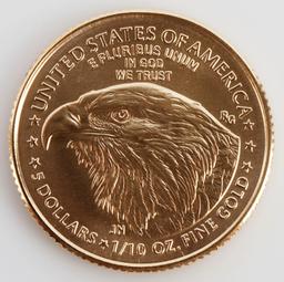 1/10TH OZ AMERICAN EAGLE GOLD COIN