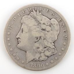 1890 CC MORGAN SILVER DOLLAR COIN