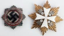 2 WWII GERMAN REICH GRAND STAR CROSS & WAR CROSS