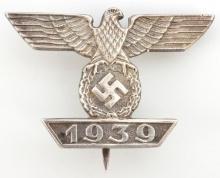 WWII GERMAN REICH IRON CROSS 1ST CLASS SPANGE PIN