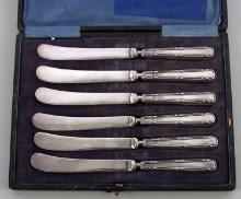 6 GERMAN REICH ADOLF HITLER CASED CHEESE KNIVES