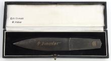 WWII GERMAN 3RD REICH SS DAMASCUS LETTER OPENER