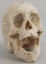 HAND CARVED MINIATURE HUMAN SKULL FROM BONE