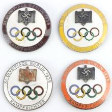 WWII GERMAN REICH 1936 OLYMPICS JUDGE BADGES