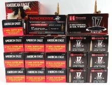 LOT OF AMMUNITION HORNADY 17 WIN TOTAL OF 385 RDS