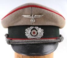 WWII GERMAN REICH HEER ARTILLERY OFFICER VISOR CAP