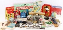GENERAL ASSORTED ANTIQUES AND VINTAGE GAME PIECES
