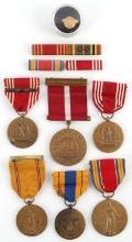 WWII & POST WAR MEDALS ARMY VICTORY & COAST GUARD