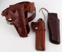 LEATHER HOLSTER LOT OF 3 S&W BLACKSHEEP COWTOWN