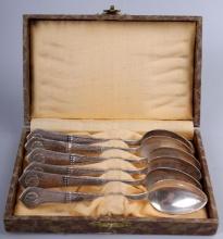 SET OF 6 WWII GERMAN THIRD REICH SS TEA SPOONS