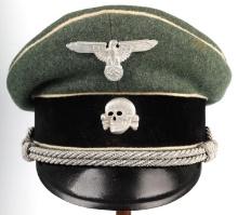 WWII GERMAN SS OFFICER VISOR