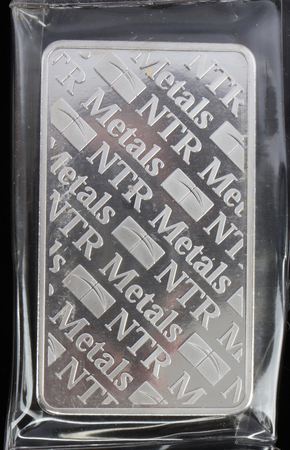 10 OZ NTR .999 FINE SILVER BULLION BAR INGOT