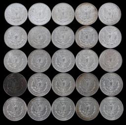 25 UNCIRCULATED MORGAN SILVER DOLLAR COIN LOT