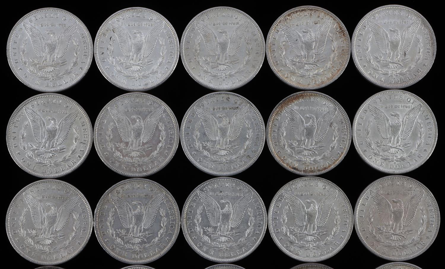 25 UNCIRCULATED MORGAN SILVER DOLLAR COIN LOT