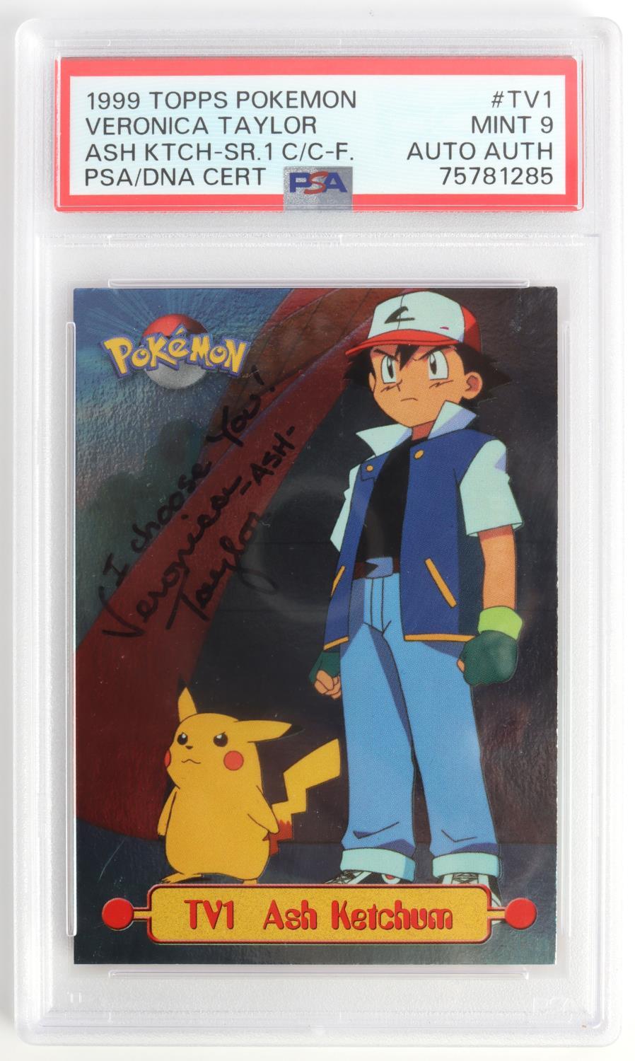 PSA 1999 TOPPS POKEMON VERONICA TAYLOR DNA CERT