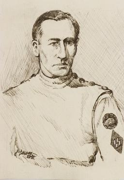 REINHARD HEYDRICH INK PORTRAIT DATED 1942