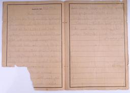 WWII GERMAN REICH SS AUSCHWITZ INMATE LETTERS