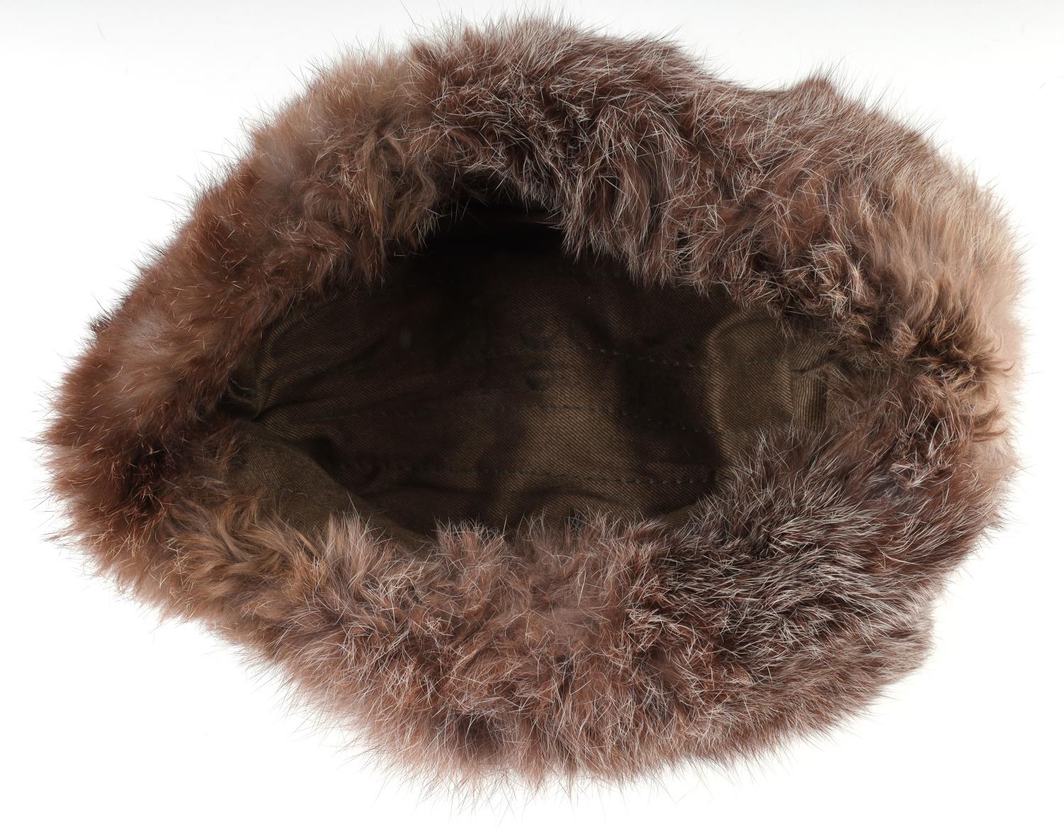 WWII GERMAN HEER WEHRMACHT RABBIT FUR WINTER HAT