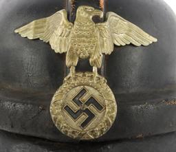 WWII GERMAN FIRST PATTERN NSKK MOTORCYLCE HELMET