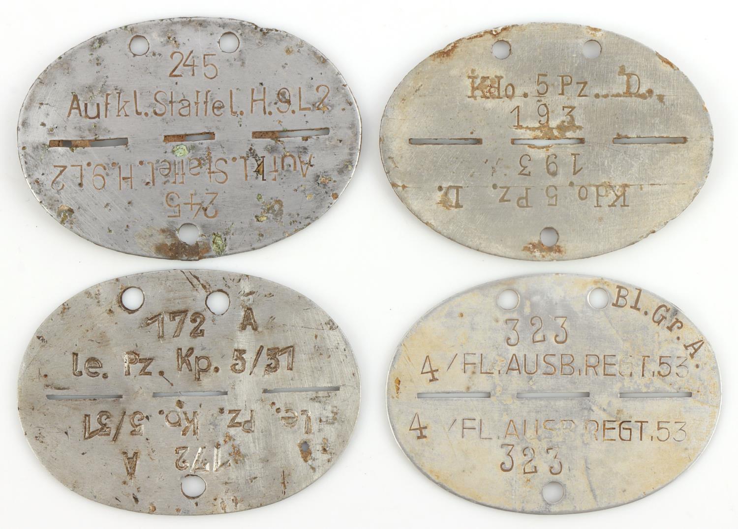 LOT 4 DUG WWII GERMAN THIRD REICH DOG TAGS