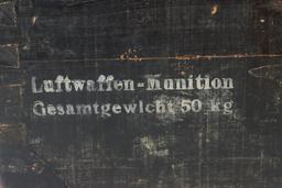 LUFTWAFFE MUNITIONS BOX W TELEPHONE FLAG SS GORGET