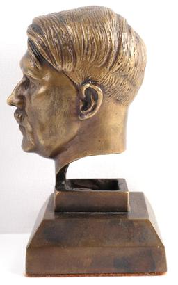 WWII GERMAN THIRD REICH BRONZE ADOLF HITLER BUST