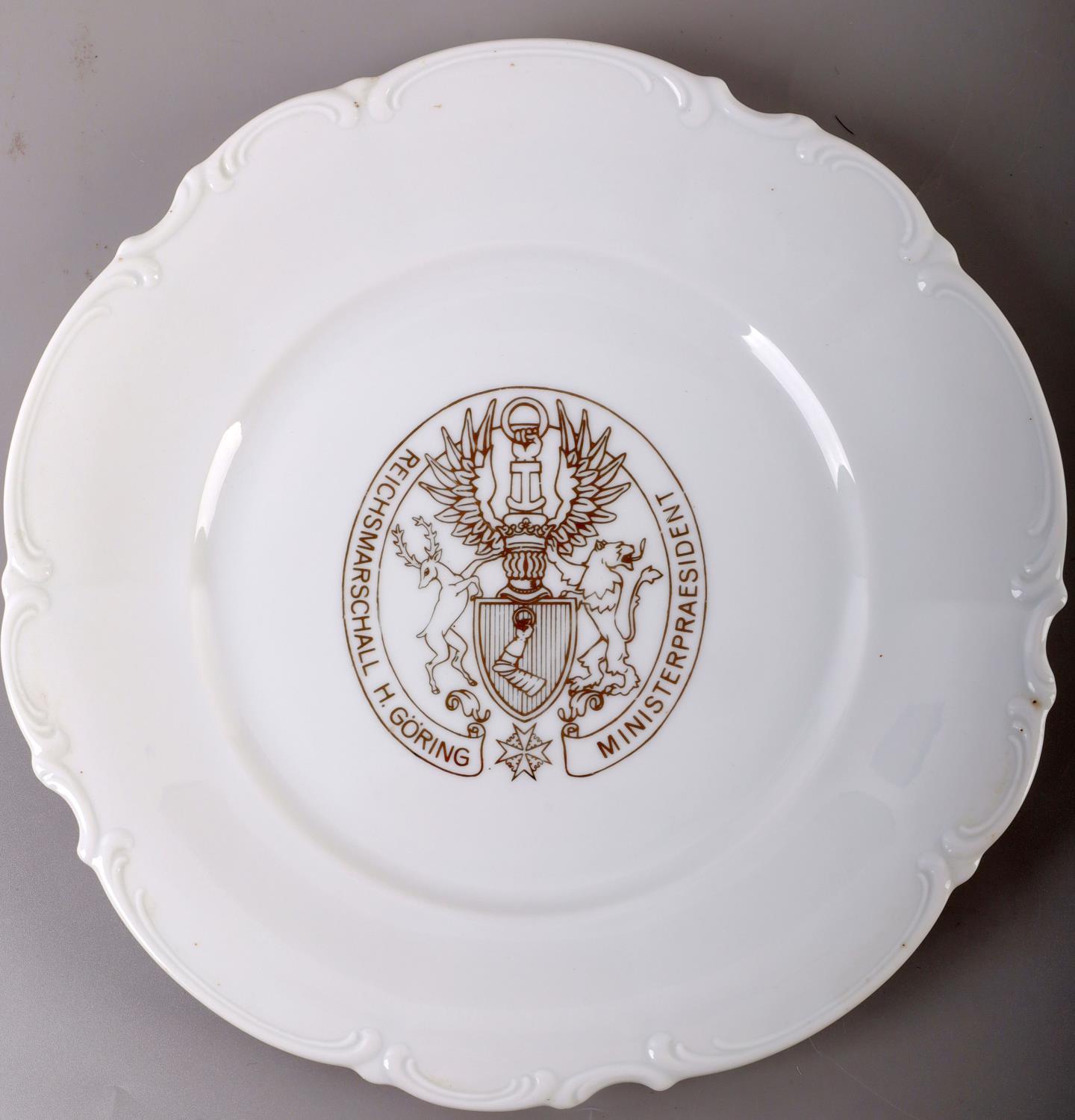 REICHSMARSCHALL H. GORING HUTSCHENREUTHER PLATE