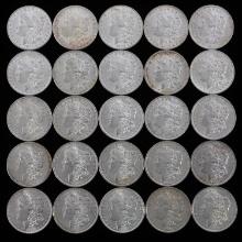 25 UNCIRCULATED MORGAN SILVER DOLLAR COIN LOT