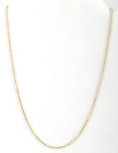 14K YELLOW GOLD ROPE CHAIN NECKLACE 30 INCH